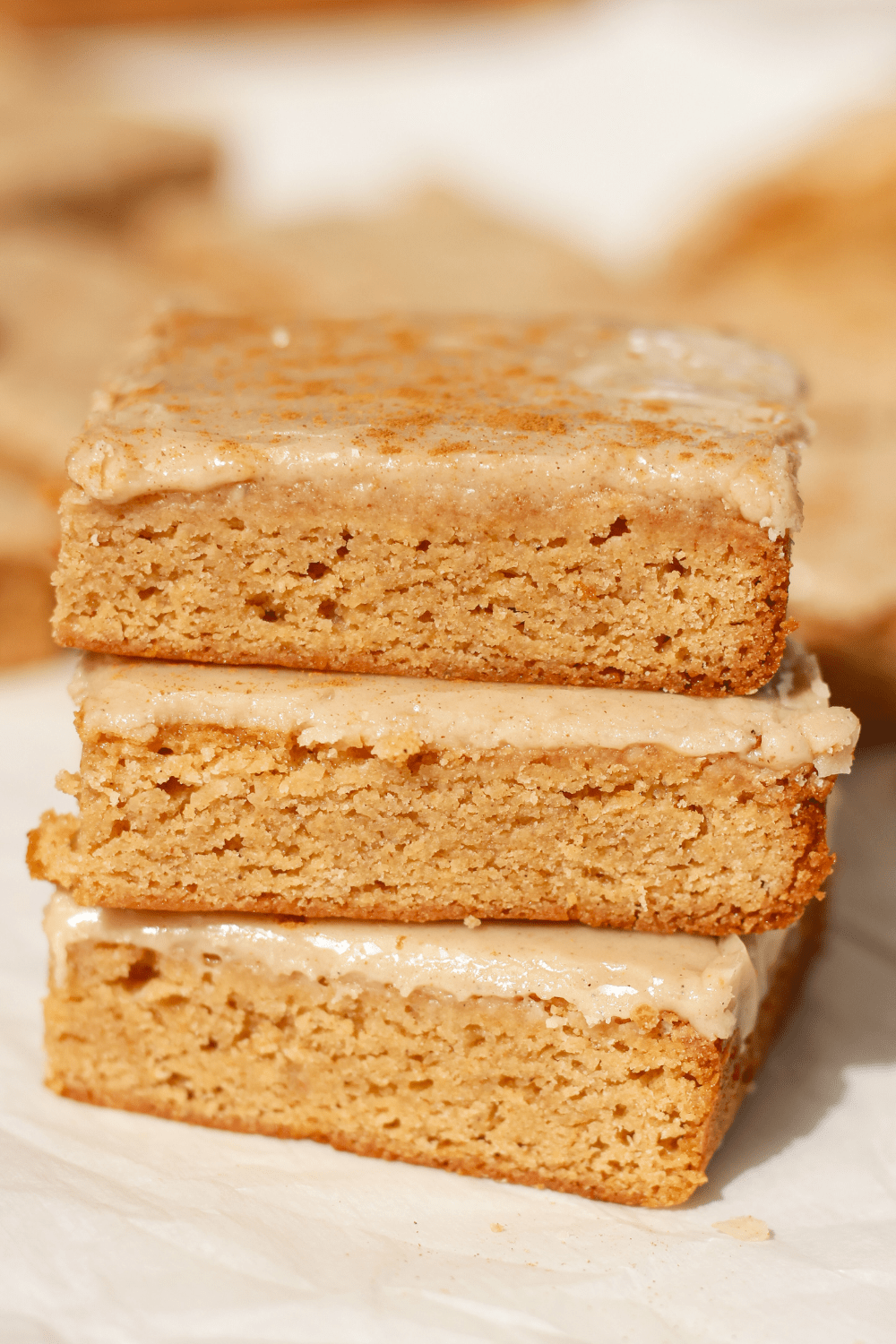 Chai Blondie Bars with Spiced Glaze