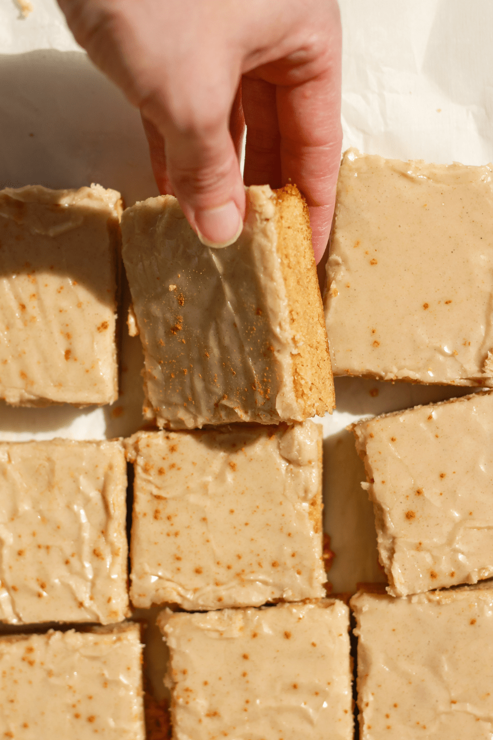 Chai Blondie Bars with Spiced Glaze