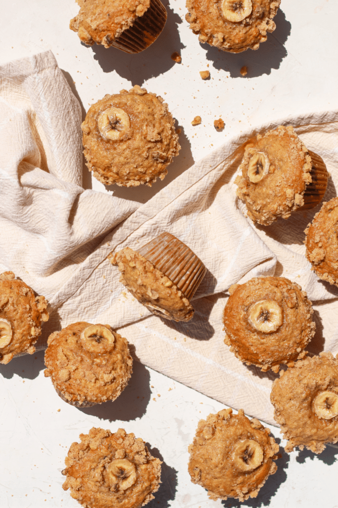 bakery-style banana bread muffins