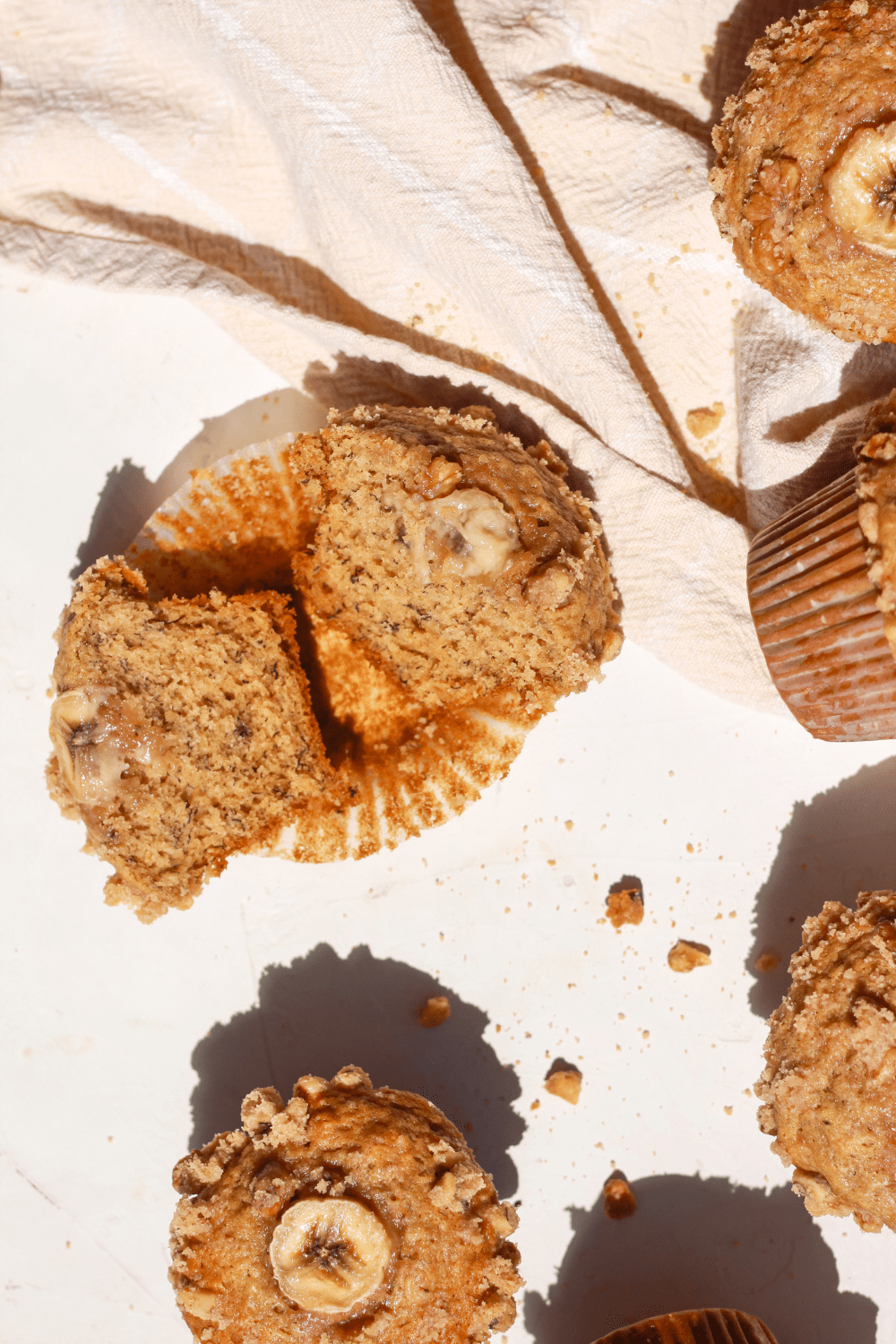 bakery-style banana bread muffins