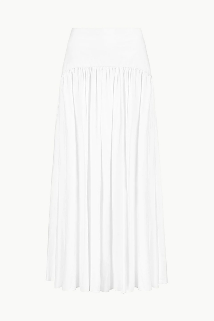 chic white maxi skirt outfits for summer
