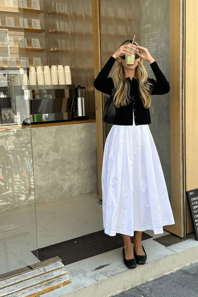 chic white maxi skirt outfits for summer
