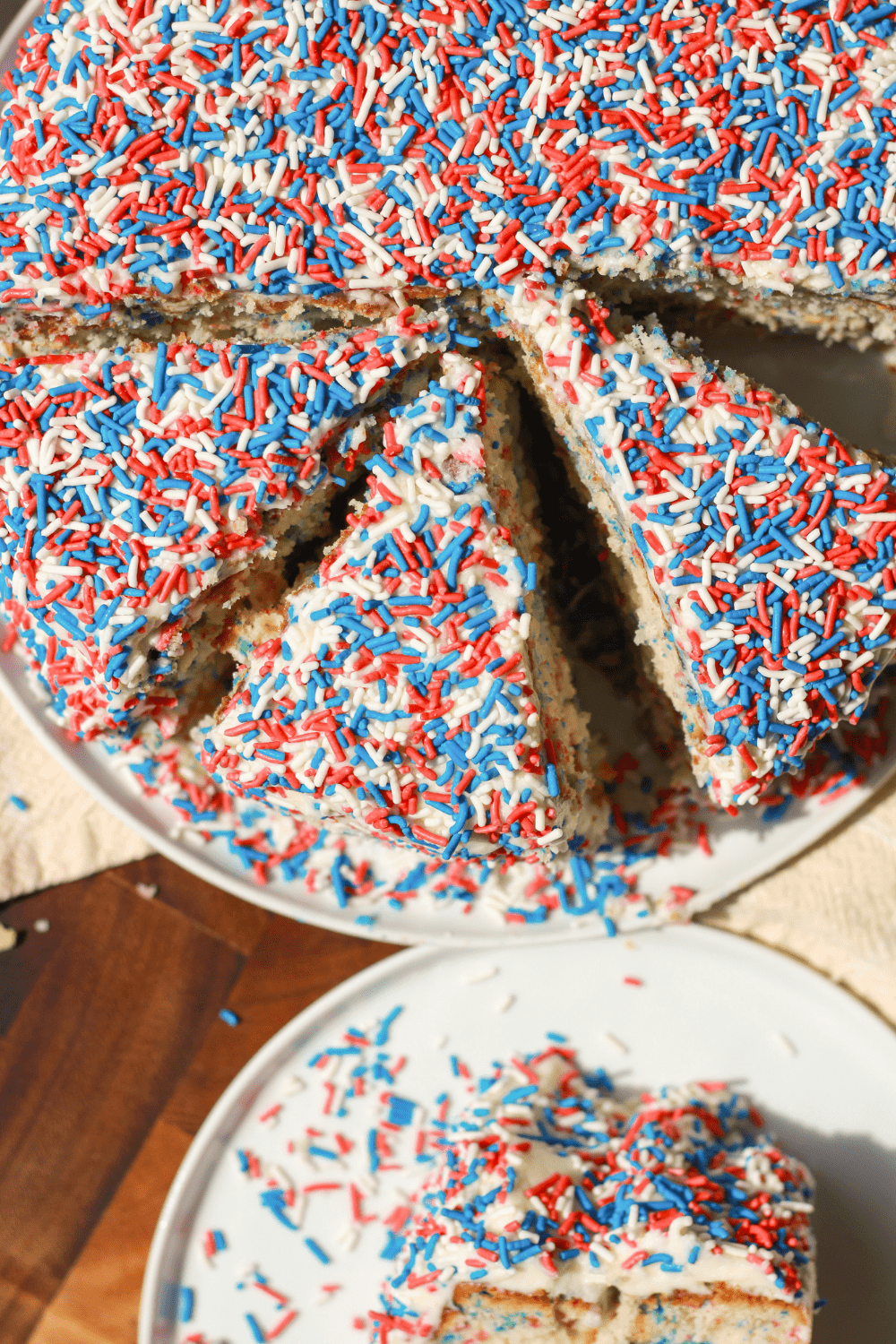 patriotic funfetti cake
