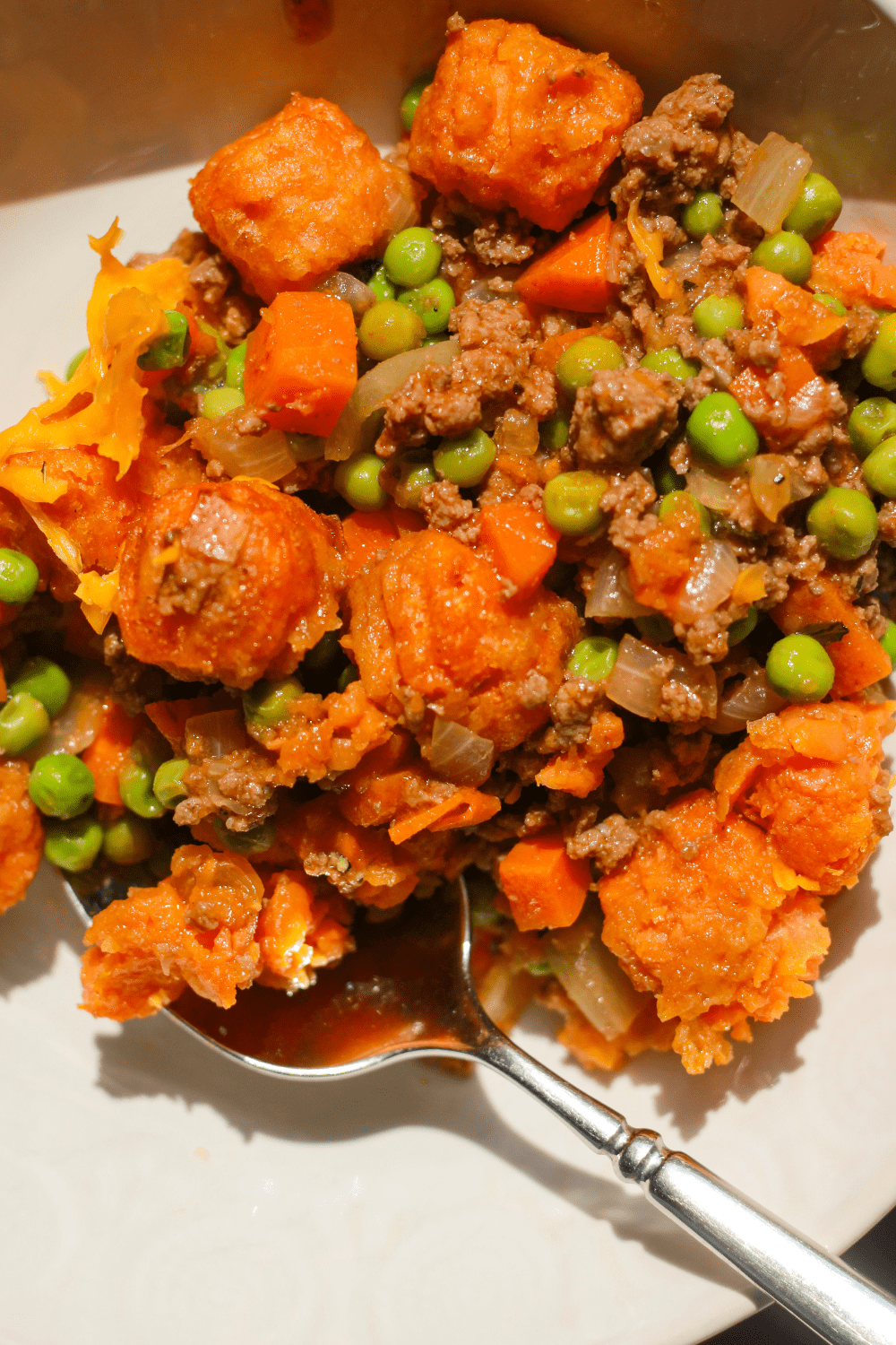 sweet potato tater tot shepherd's pie