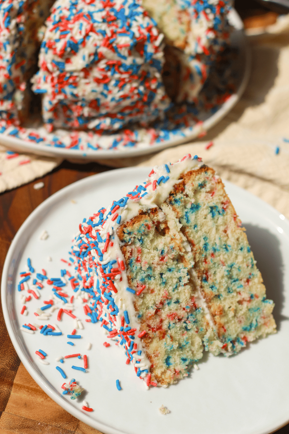 patriotic funfetti cake