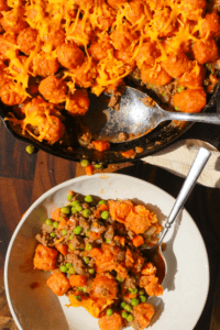sweet potato tater tot shepherd's pie