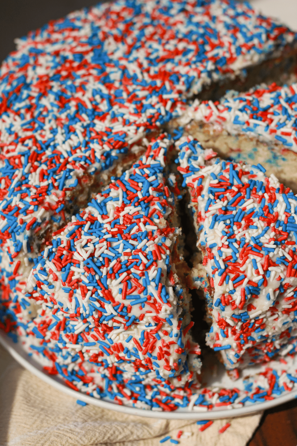 patriotic funfetti cake