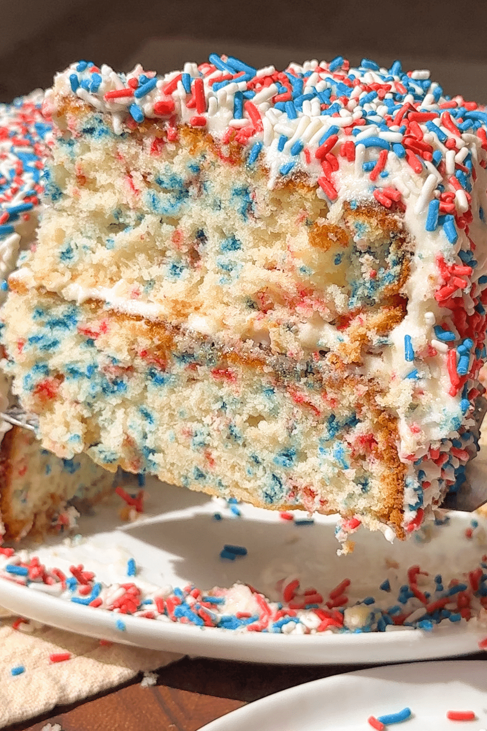 patriotic funfetti cake