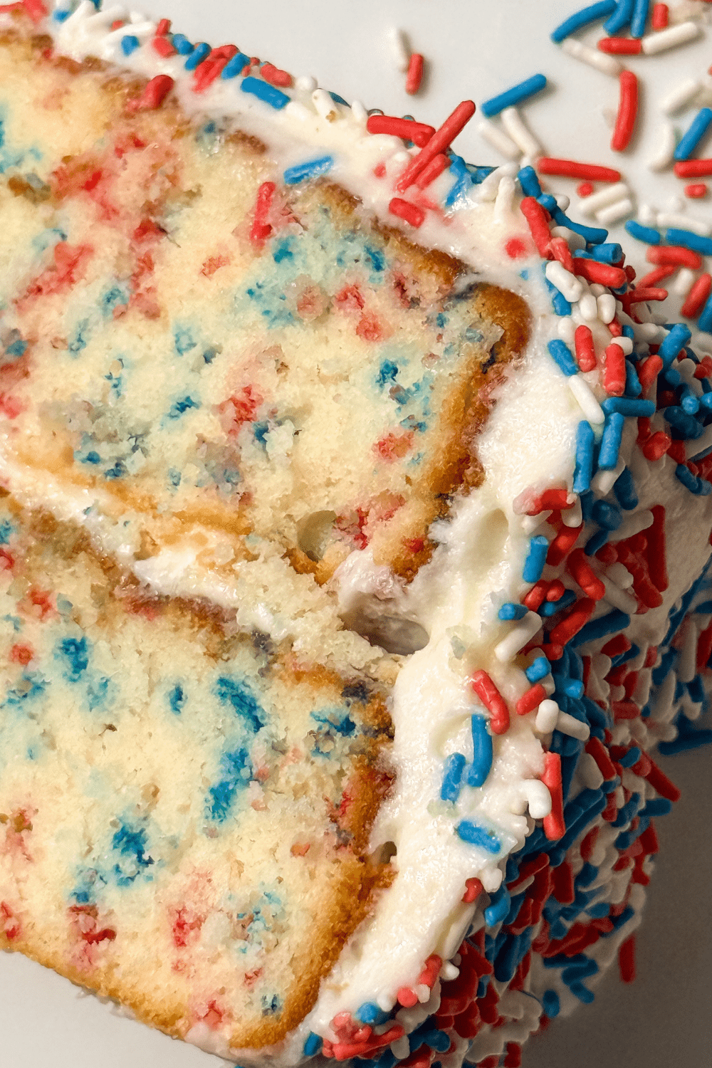 patriotic funfetti cake