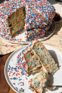 patriotic funfetti cake