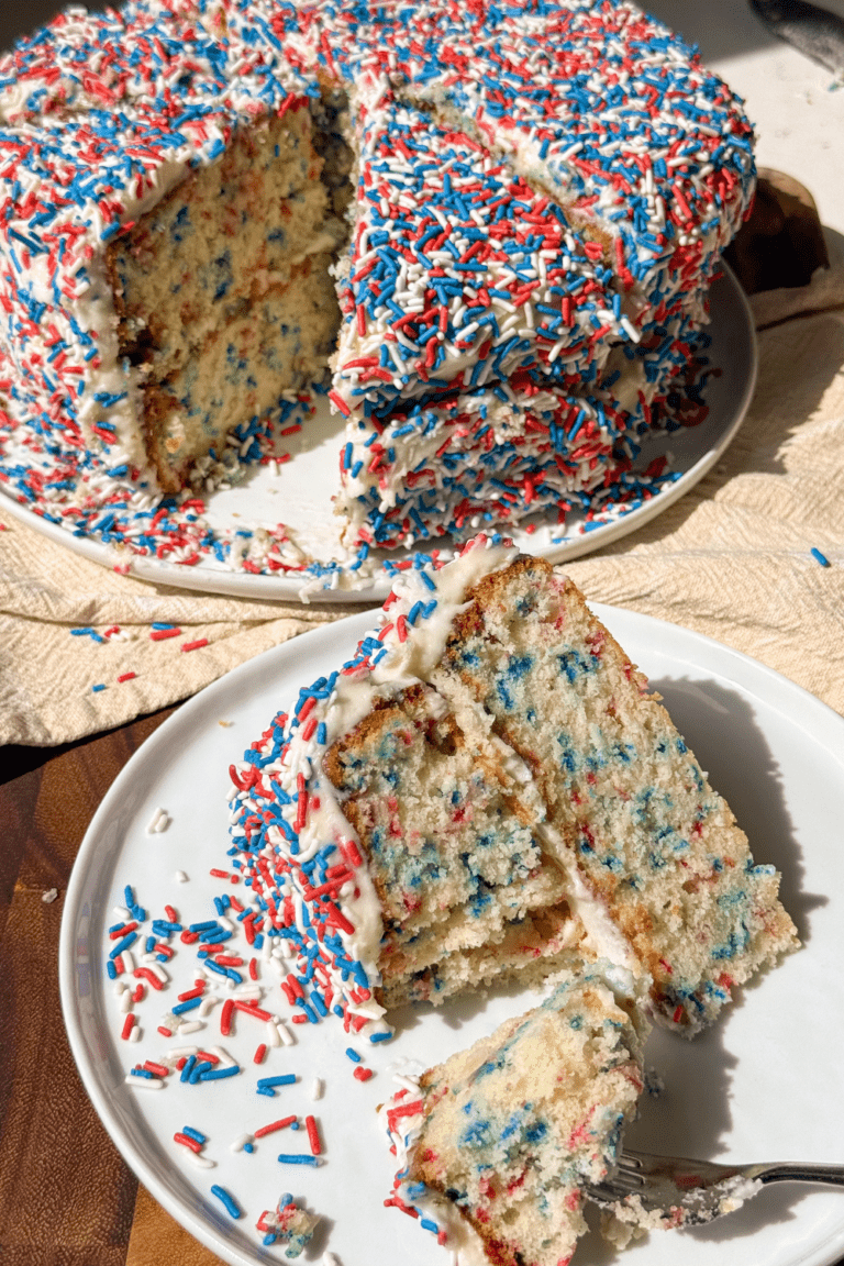 patriotic funfetti cake