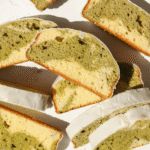 matcha marble loaf cake