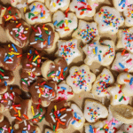 mini frosted sprinkle cookies
