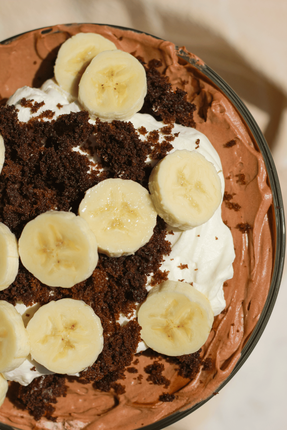 chocolate banana pudding