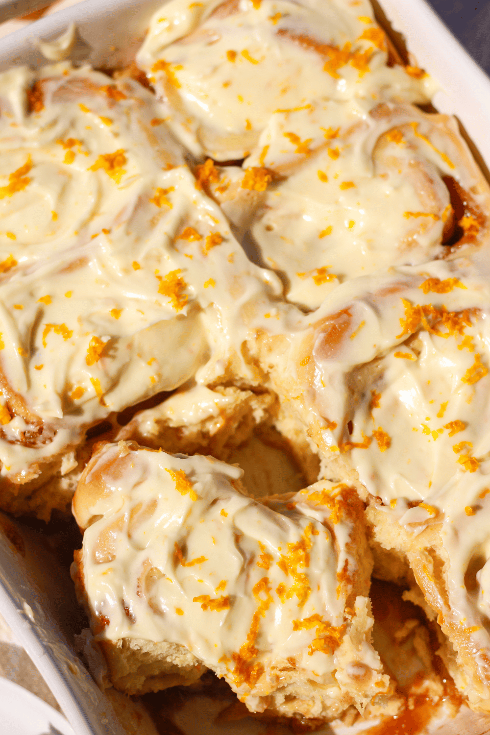 orange cinnamon rolls