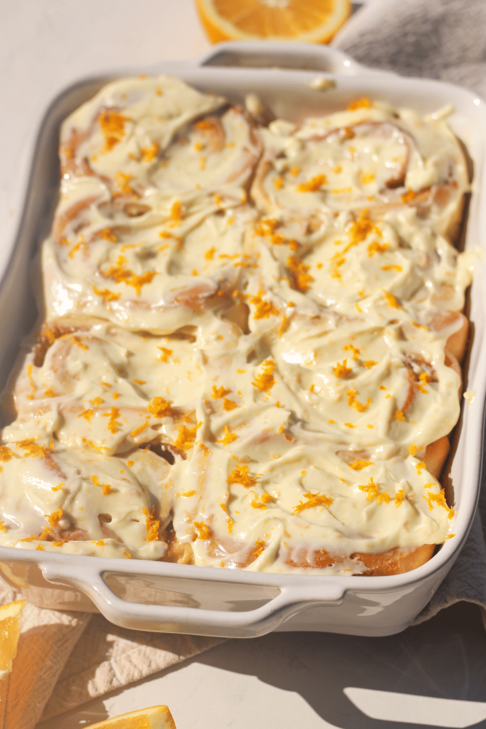 orange cinnamon rolls