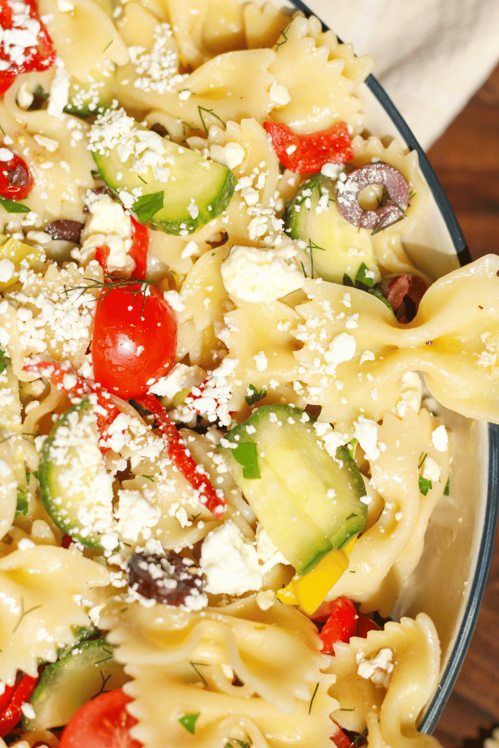 mediterranean cold pasta salad