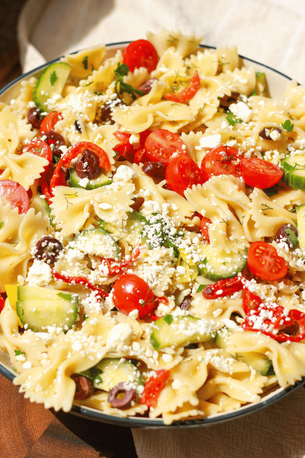 mediterranean cold pasta salad