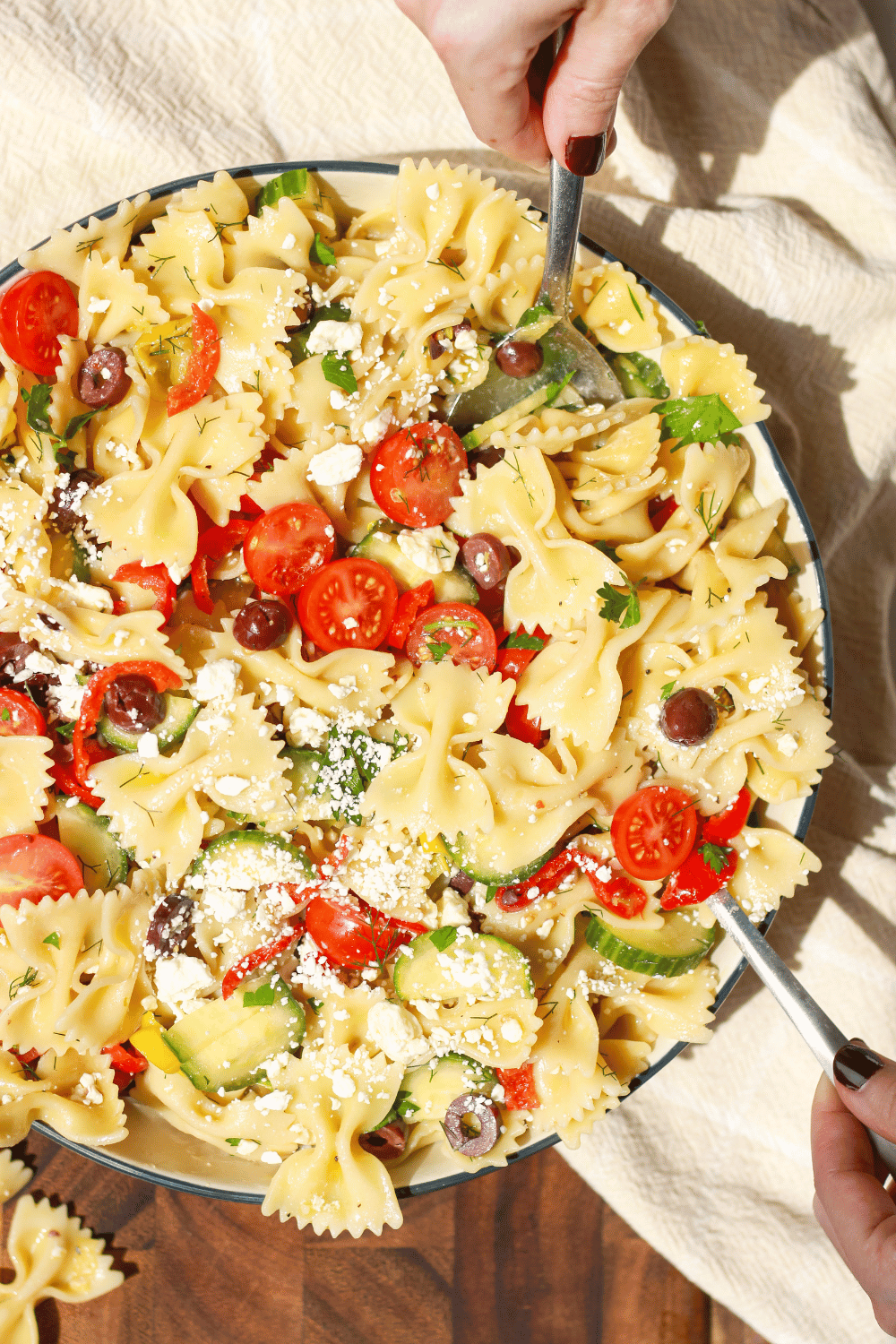 mediterranean cold pasta salad