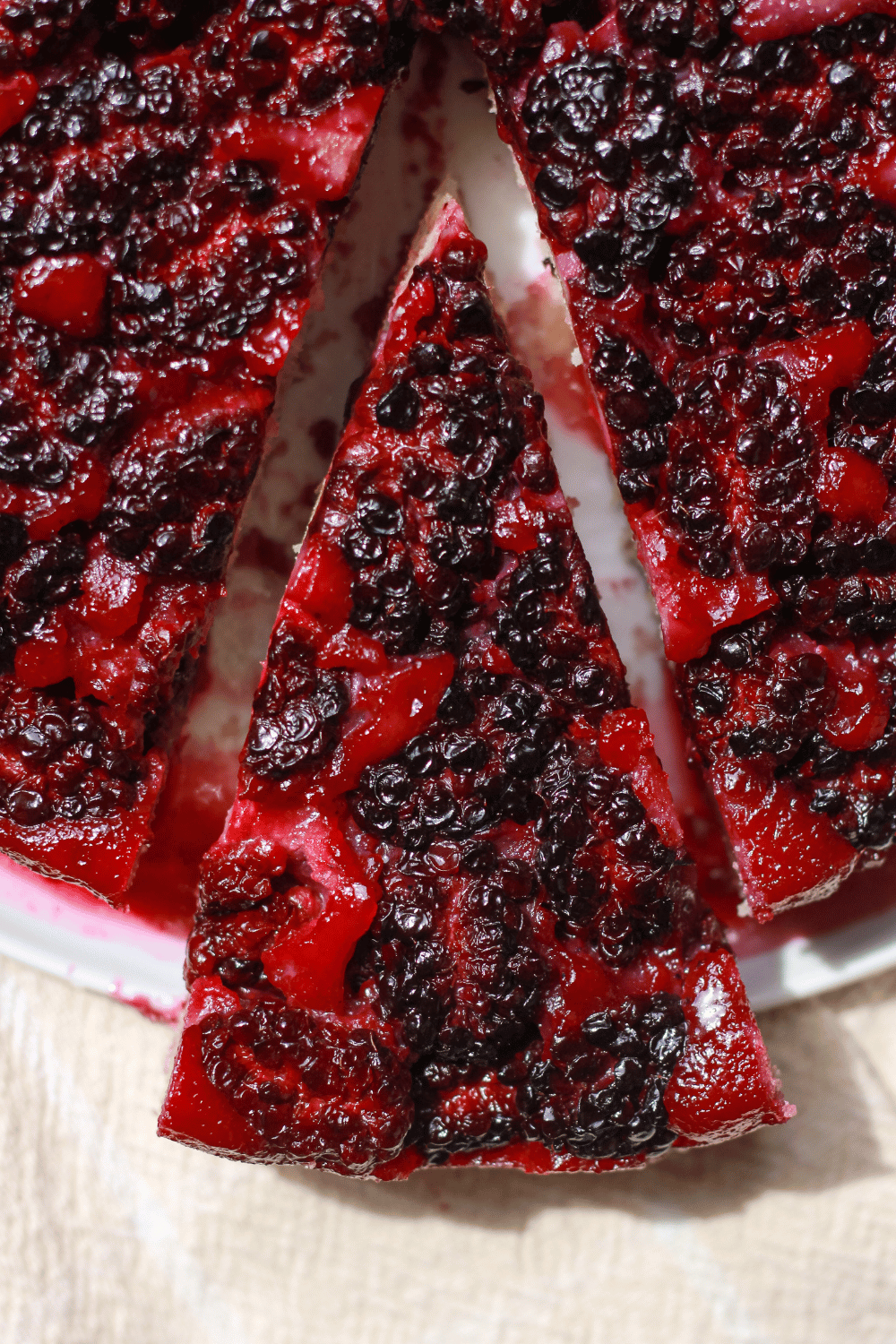 blackberry upside-down cake