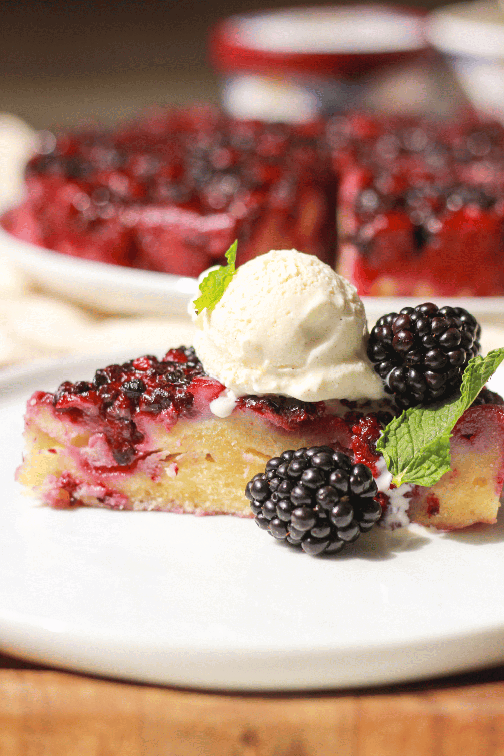 blackberry upside-down cake