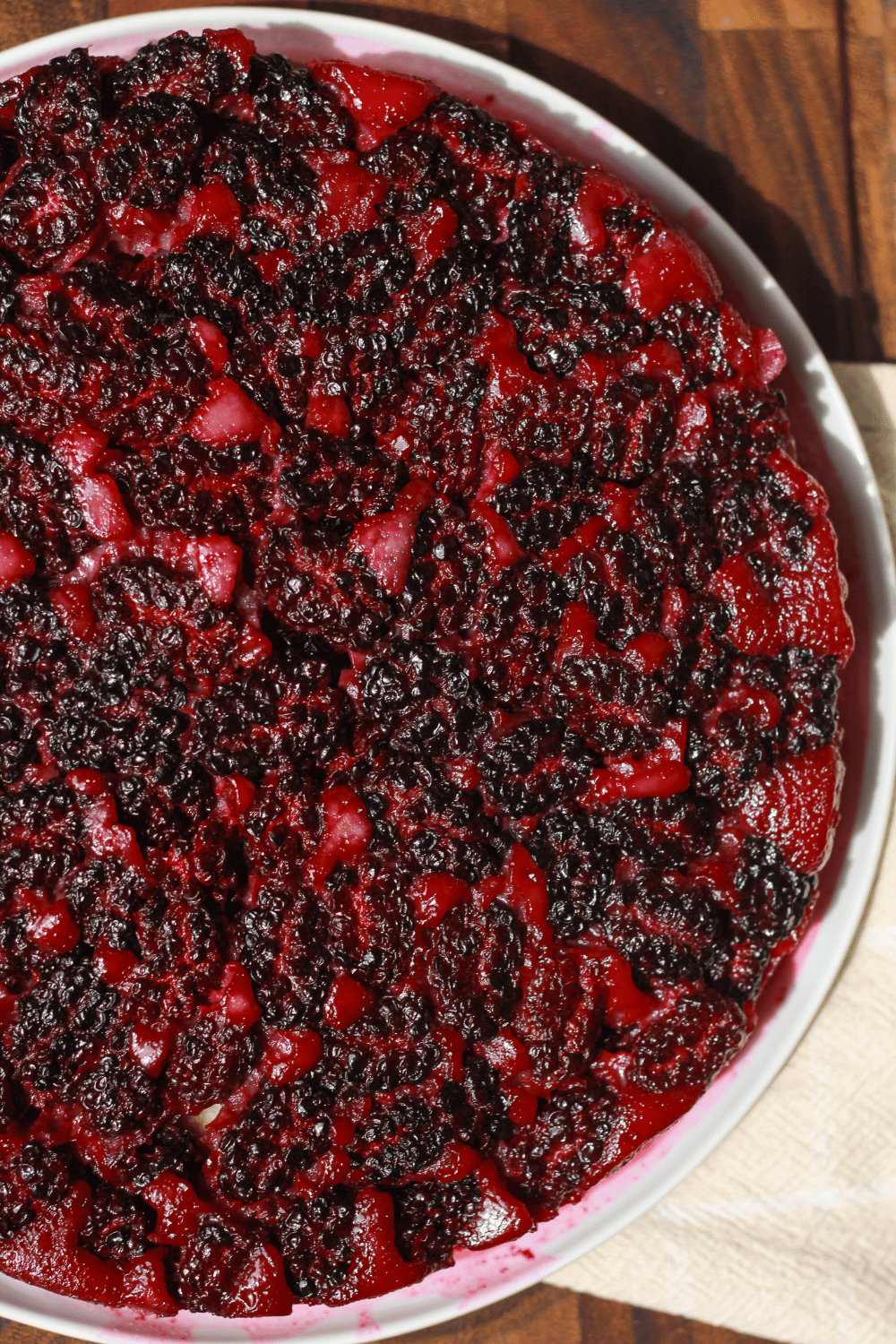 blackberry upside-down cake