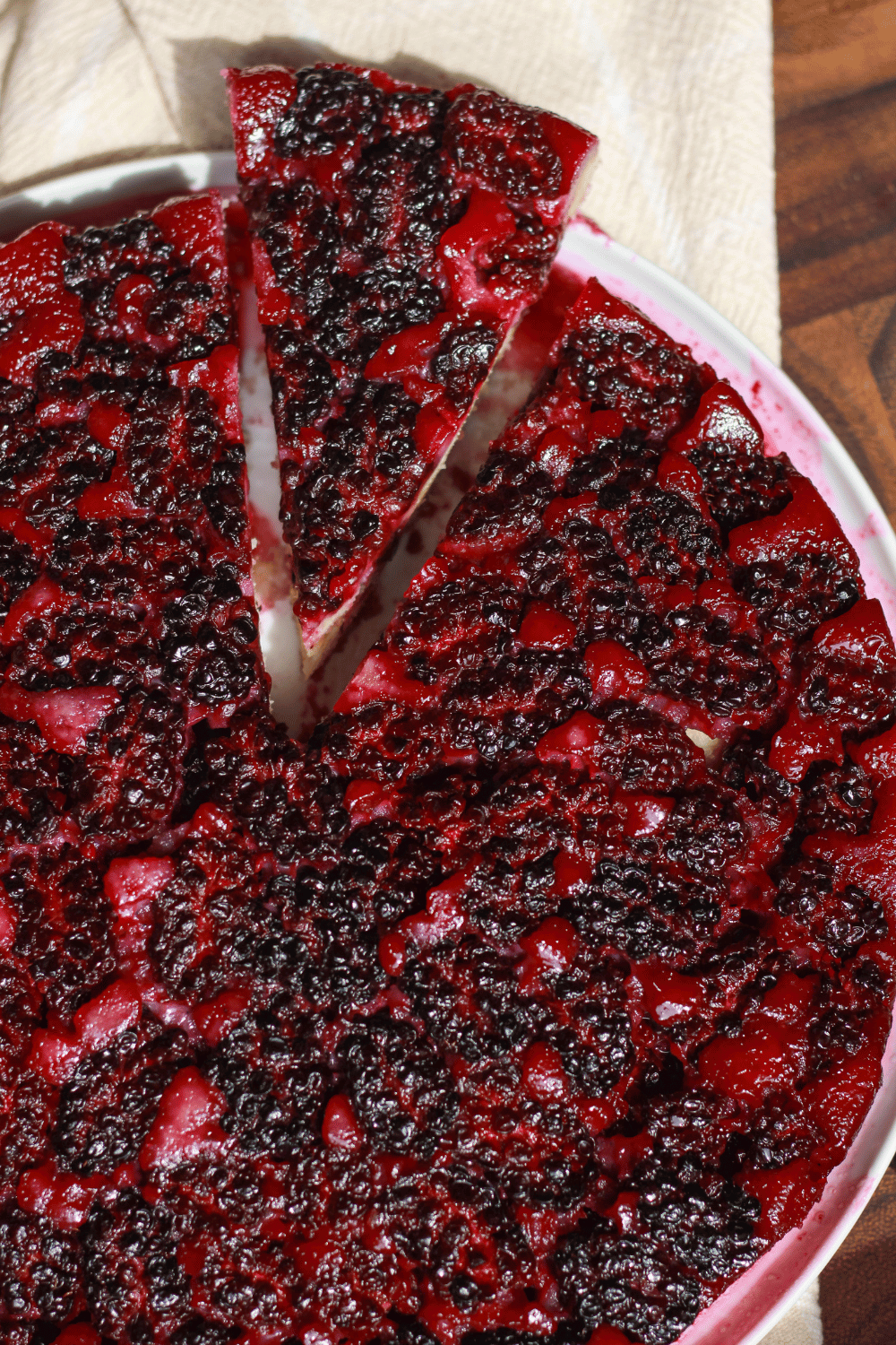 blackberry upside-down cake