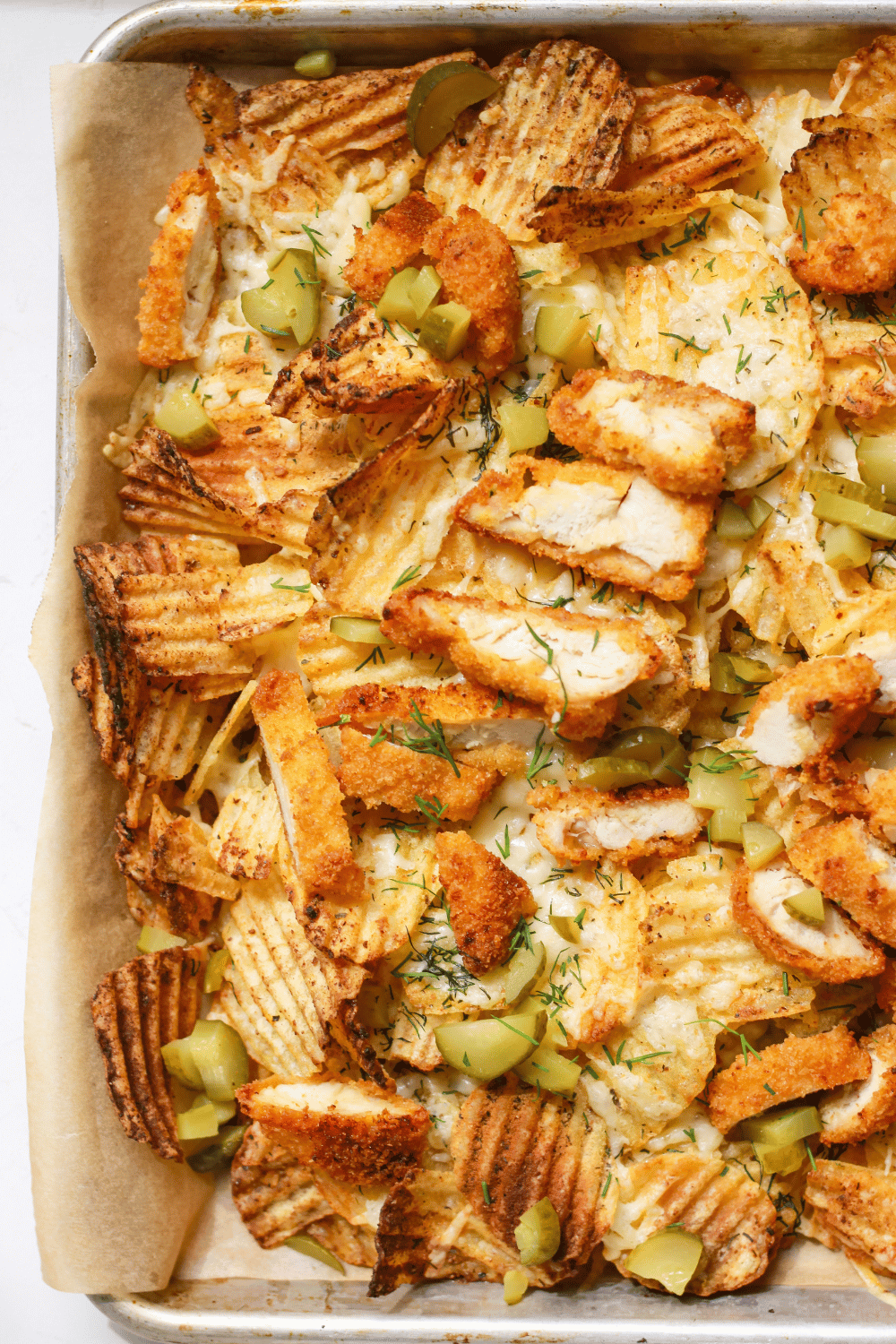 chicken ranch nachos