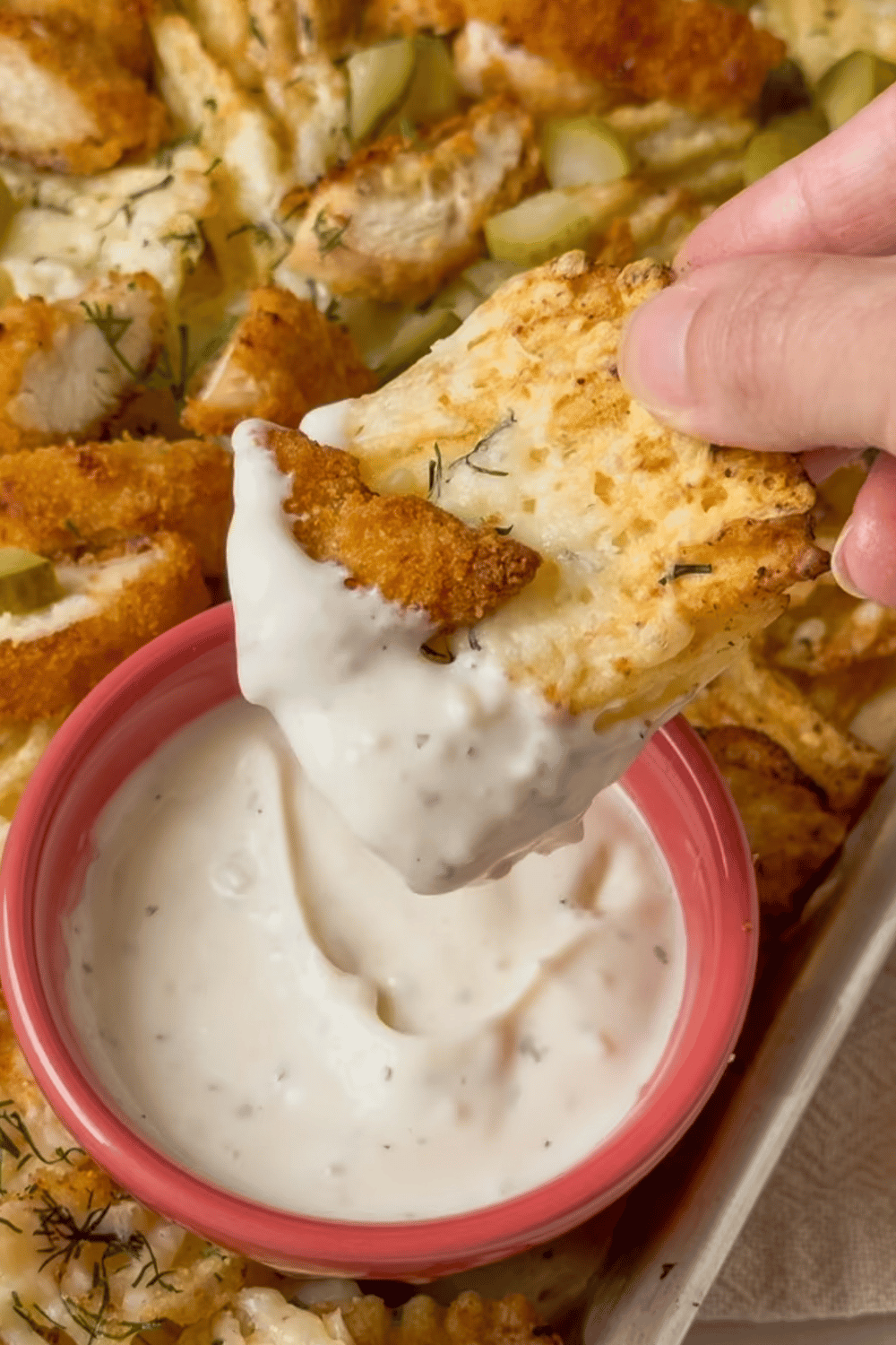 chicken ranch nachos