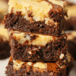 dark chocolate cream cheese marble brownies