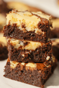 dark chocolate cream cheese marble brownies