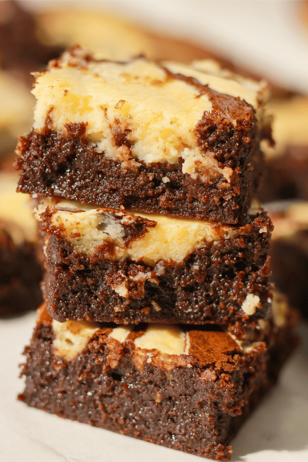 dark chocolate cream cheese marble brownies