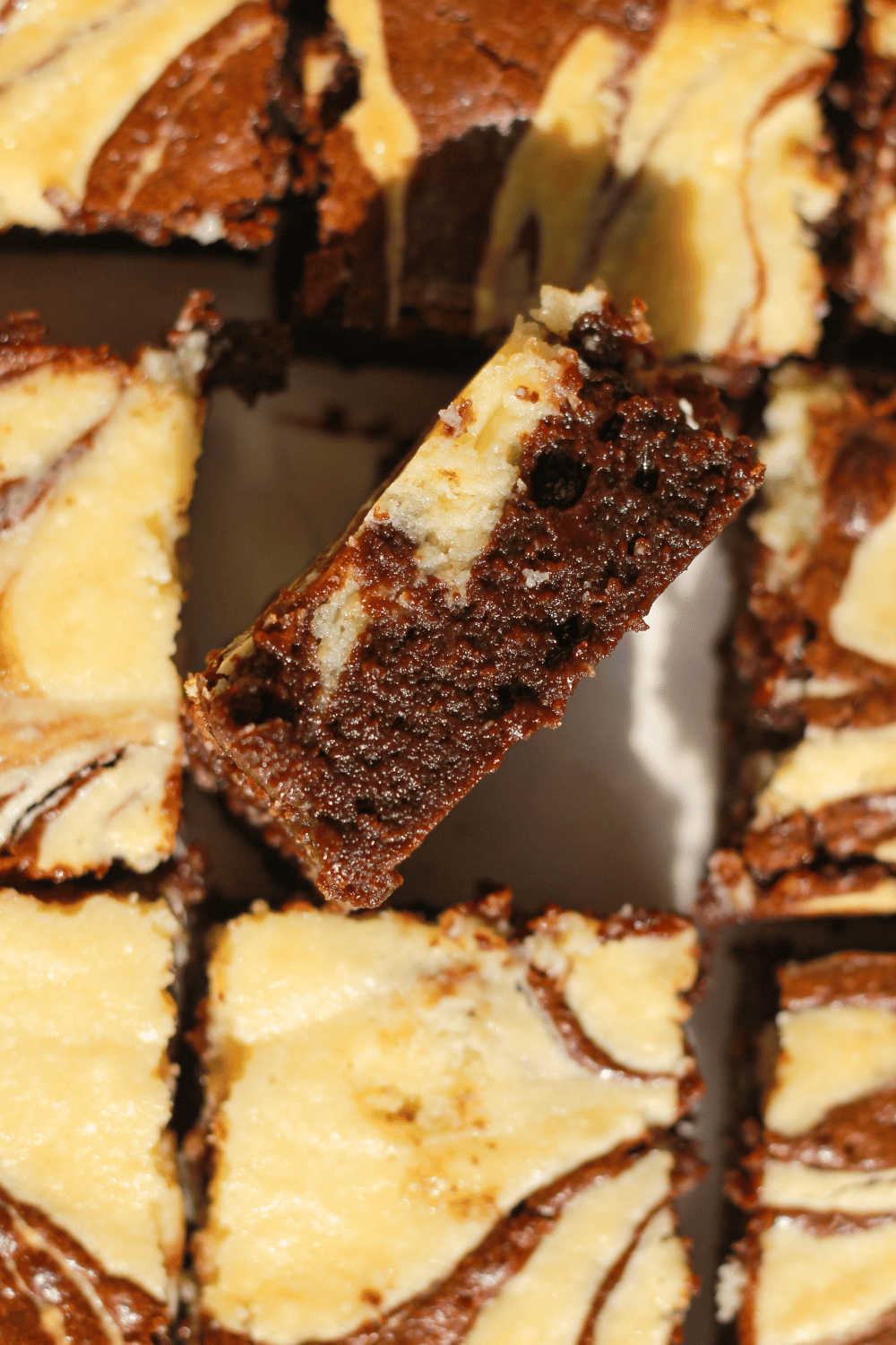 dark chocolate cream cheese marble brownies