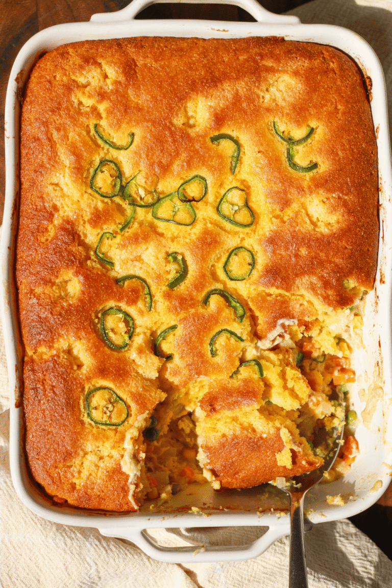jalapeño cornbread chicken pot pie