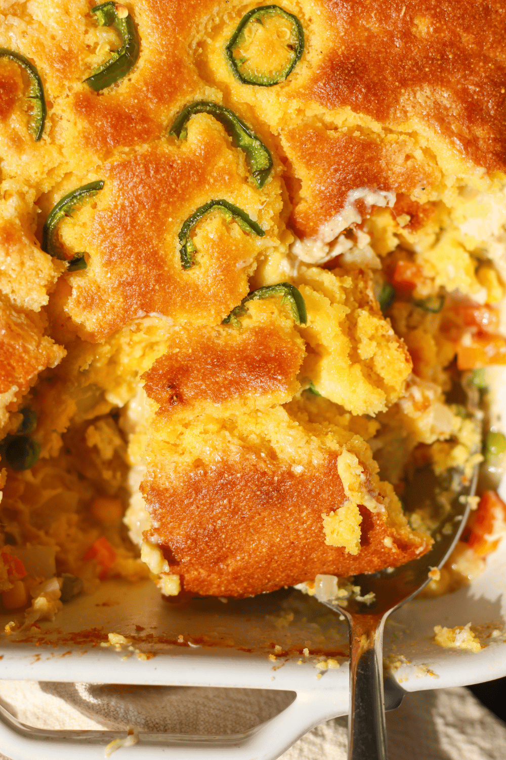 jalapeño cornbread chicken pot pie