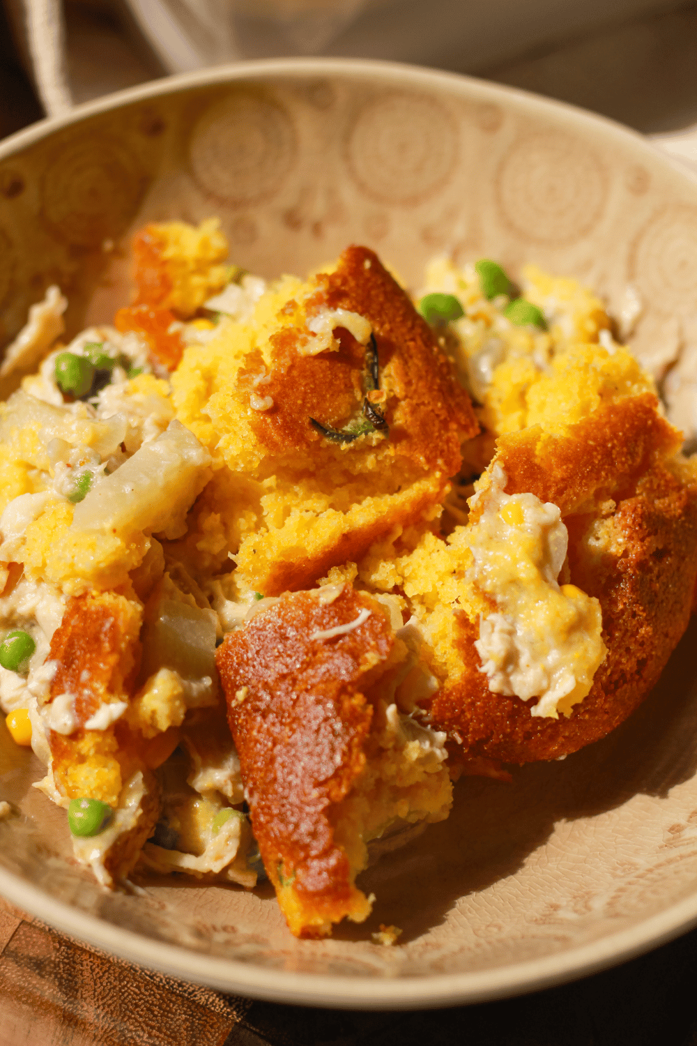 jalapeño cornbread chicken pot pie