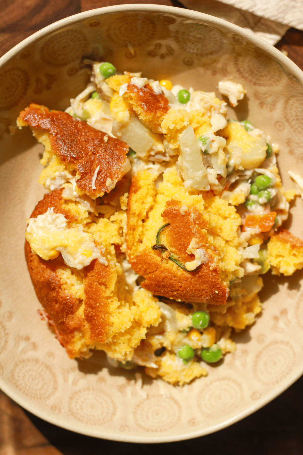 jalapeño cornbread chicken pot pie