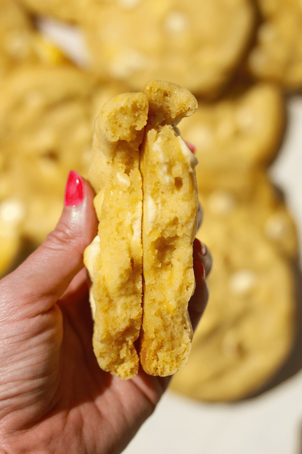 lemon white chocolate chip cookies