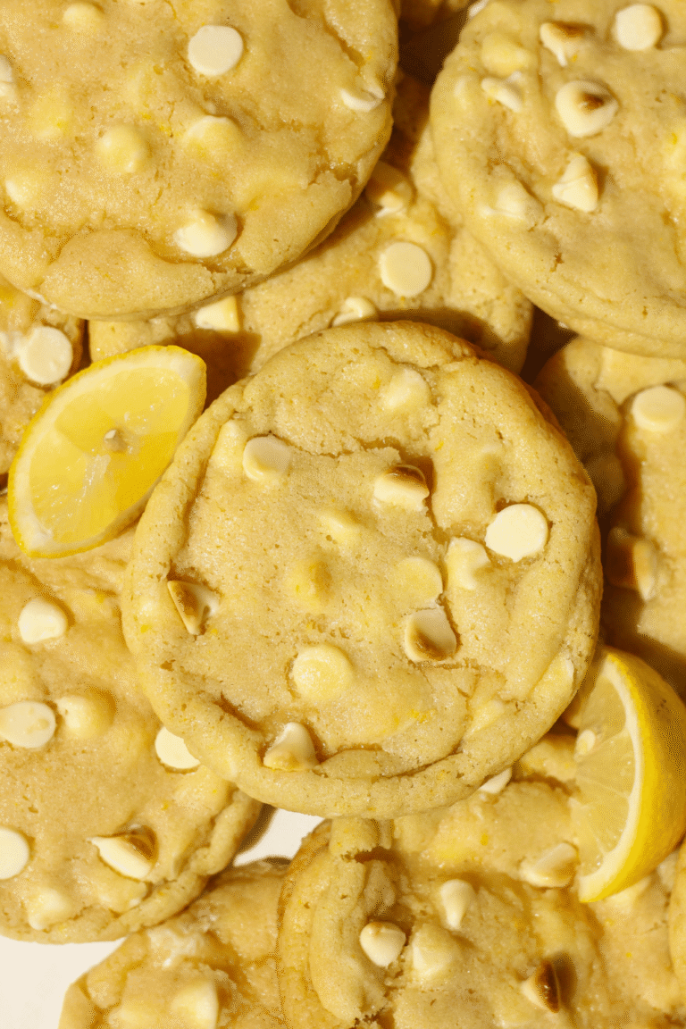 lemon white chocolate chip cookies