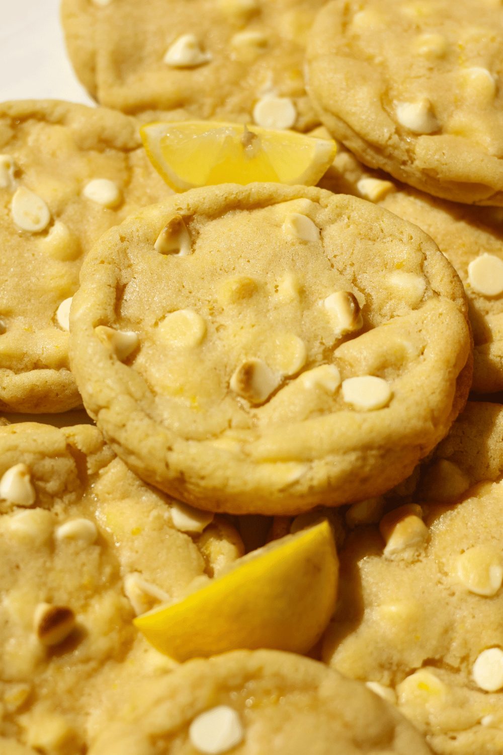 lemon white chocolate chip cookies