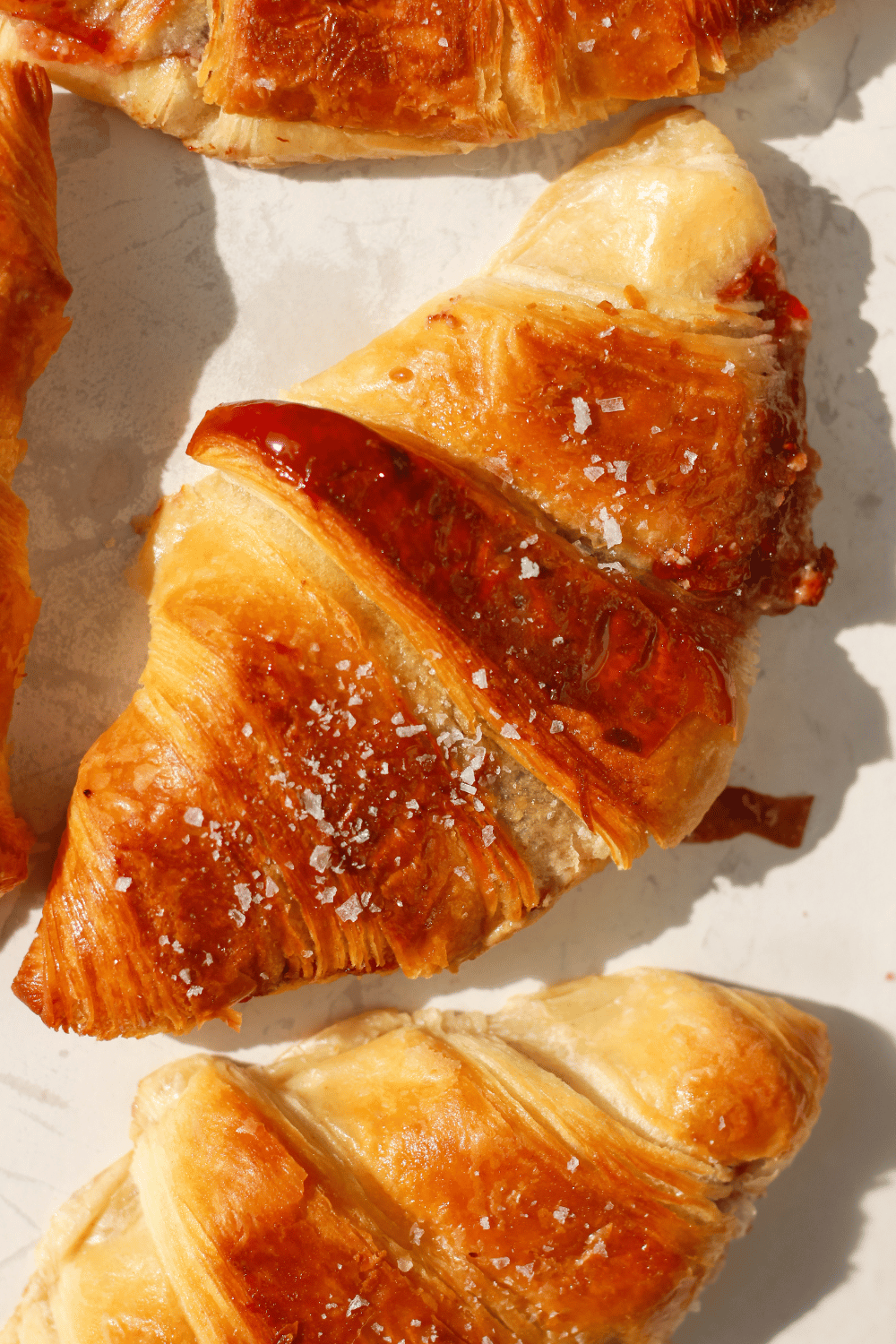 peanut butter and jelly croissants