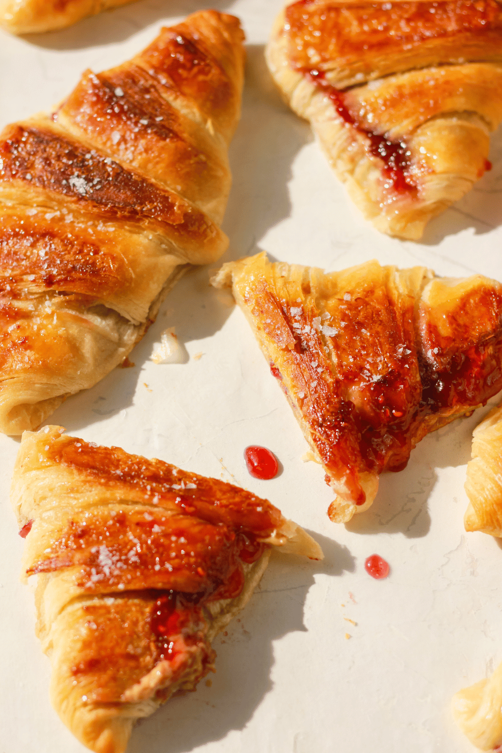 peanut butter and jelly croissants