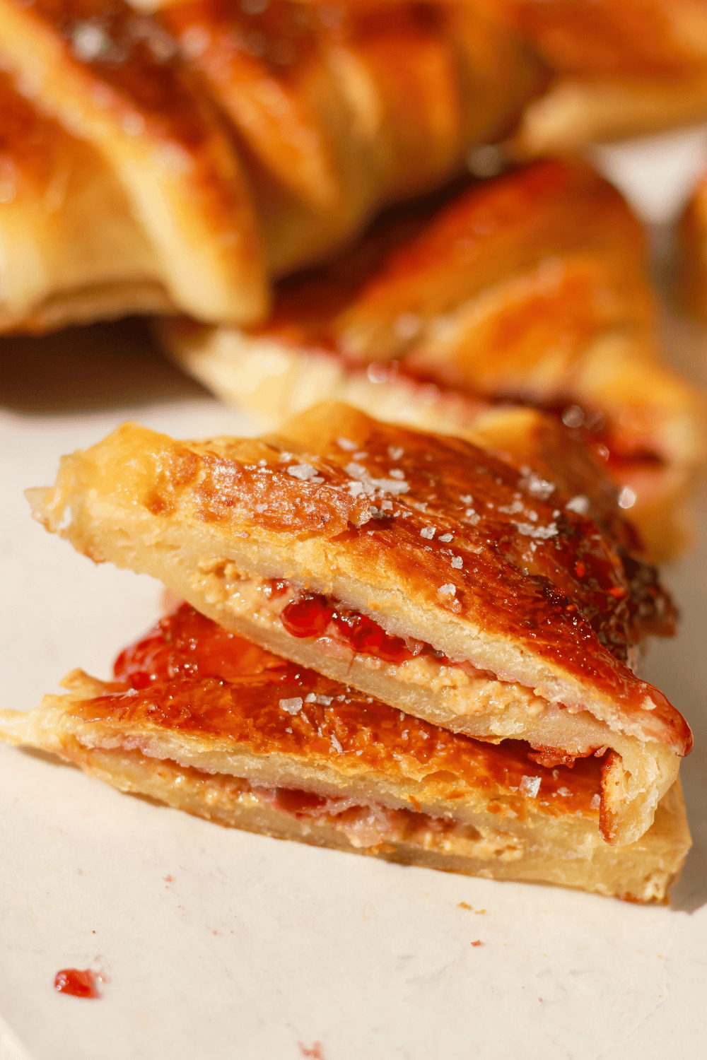 peanut butter and jelly croissants