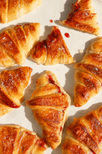 peanut butter and jelly croissants