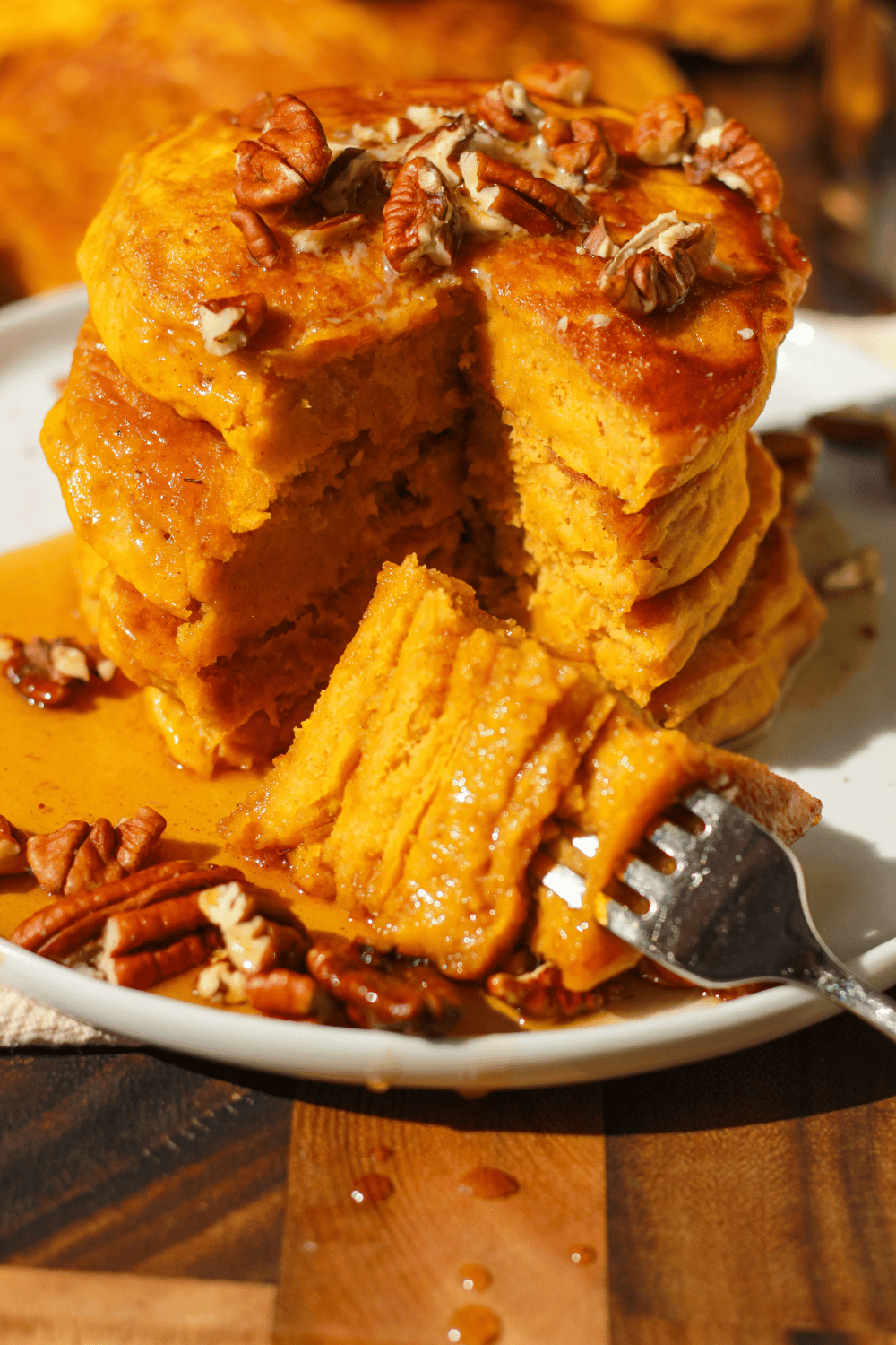 pumpkin buttermilk pancakes