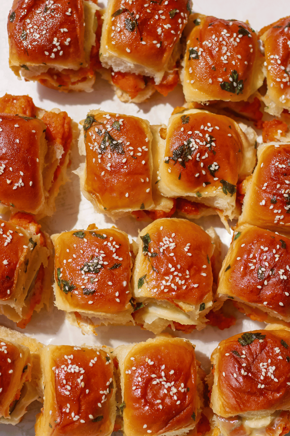 buffalo chicken pull-apart sliders