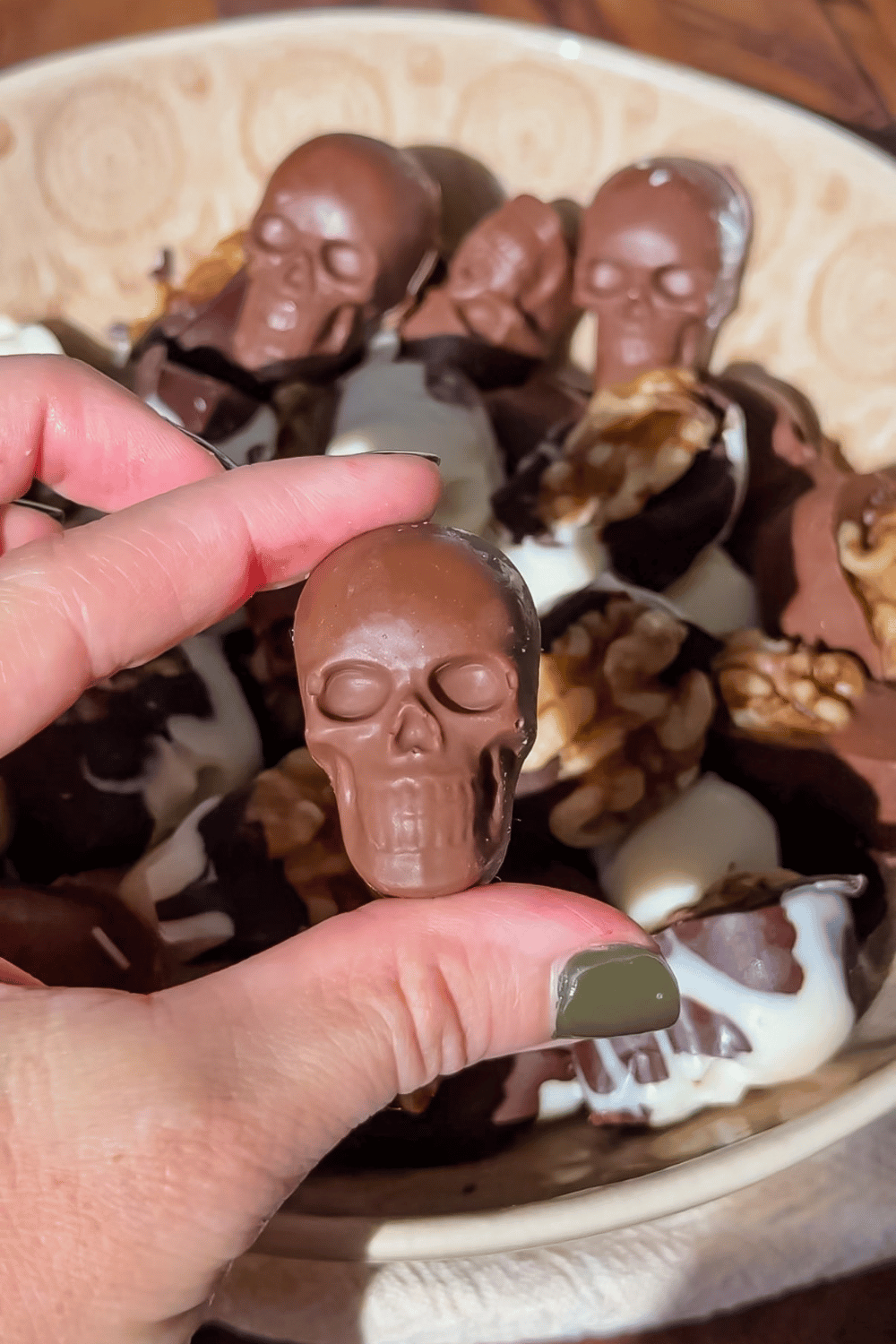 candy chocolate skulls