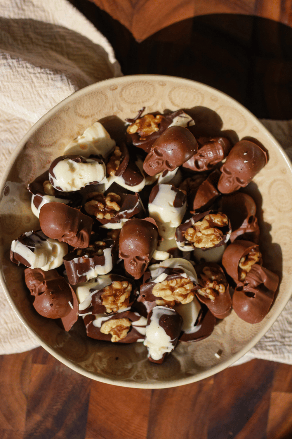 candy chocolate skulls
