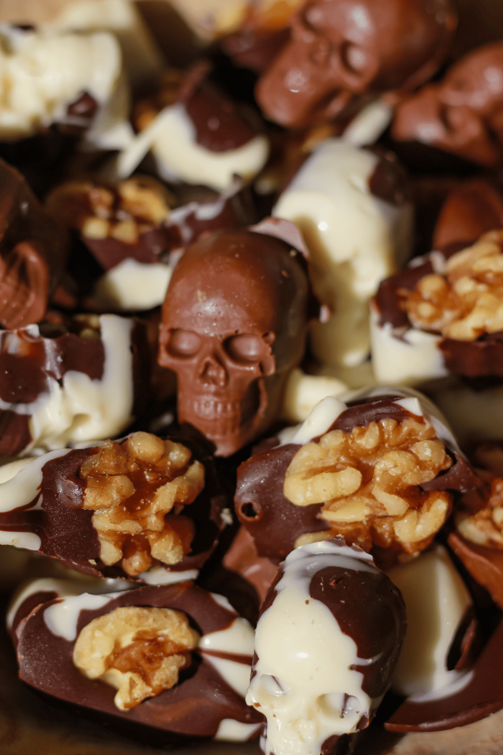 candy chocolate skulls
