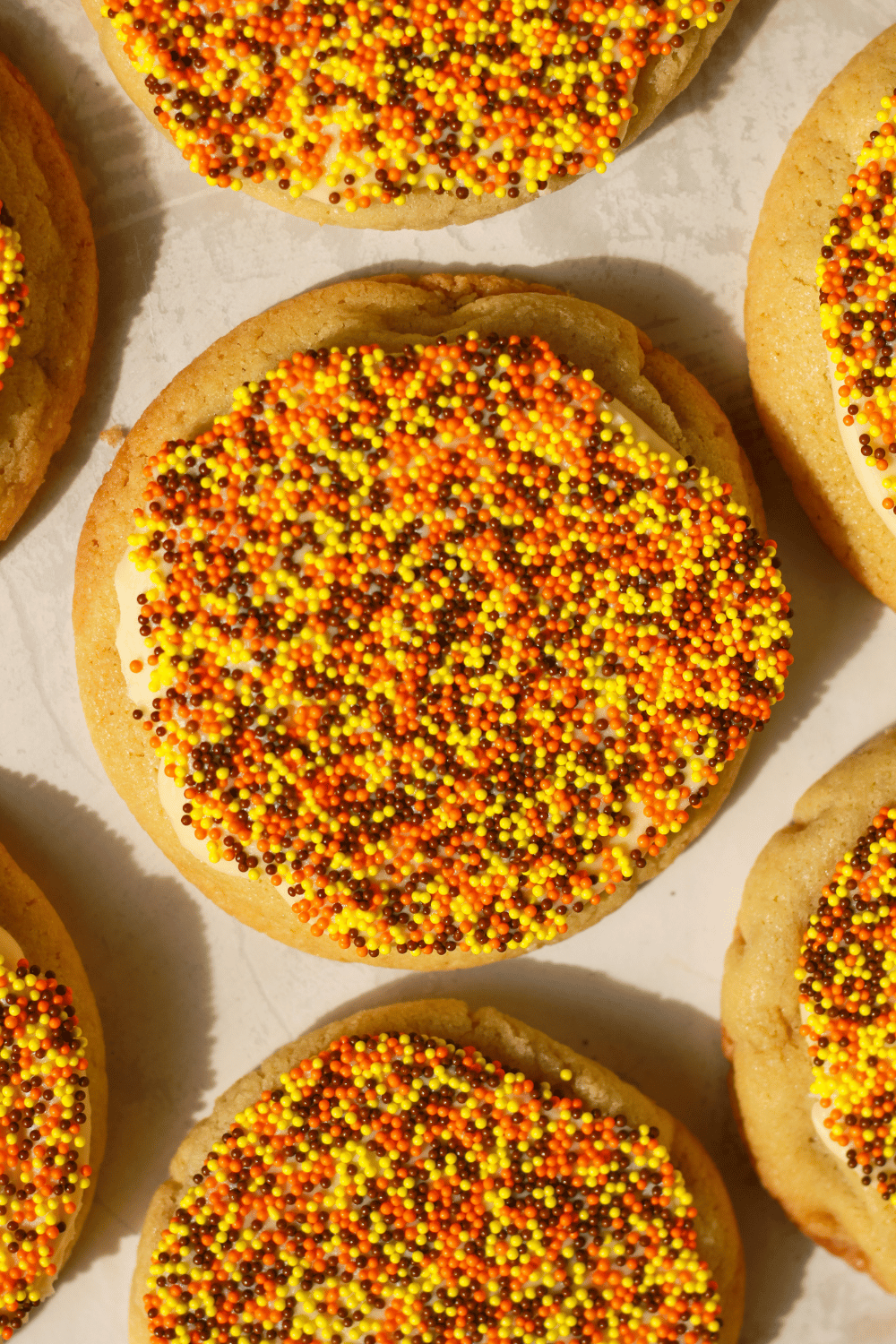 fall dot cookies